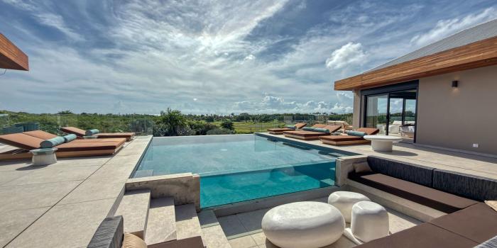 1.Location Villa piscine vue mer St François Guadeloupe_Piscine Vue mer